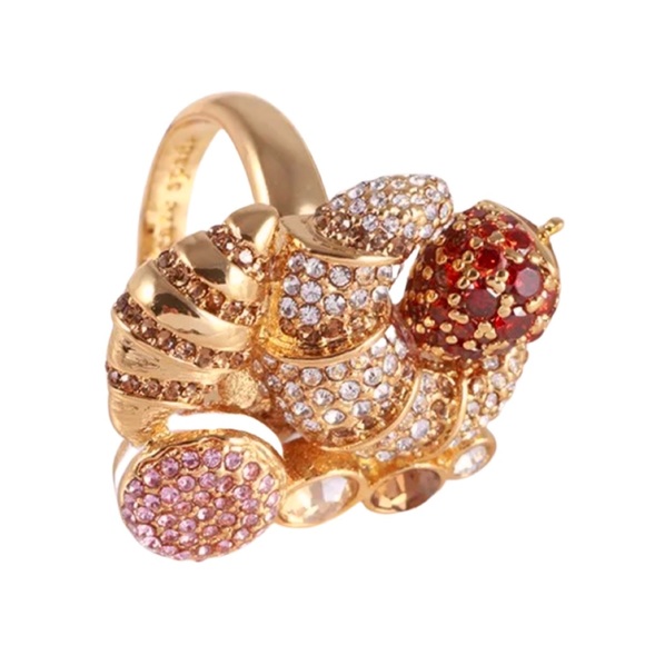 kate spade Jewelry - KATE SPADE • Patisserie Creative Croissant Strawberry Statement Ring